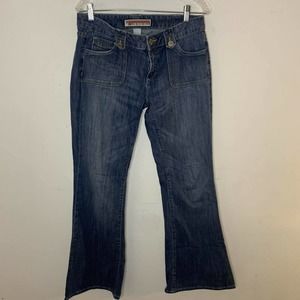 Gap Jeans Low Rise Bell Bottoms Cotton Blend Blue Denim Women’s 10